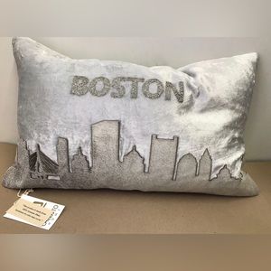 Callisto Home Boston Beaded Calf Hair Hide Accent Pillow